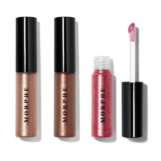 Morphe Metallic Eyeshadow Trio Bare Sizzle