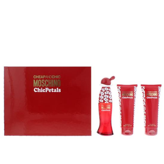 Moschino Cheap & Chic Chic Petals Eau De Toilette Body Lotion Shower Gel