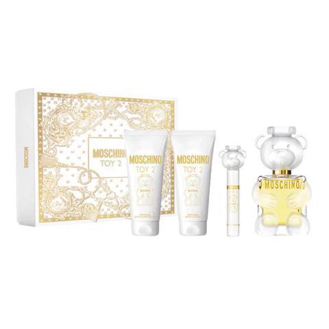 Moschino Toy 2 Eau De Parfum Women's Spray Gift Set 100ml With Shower Gel, Body Lotion & 10ml Eau De Parfum