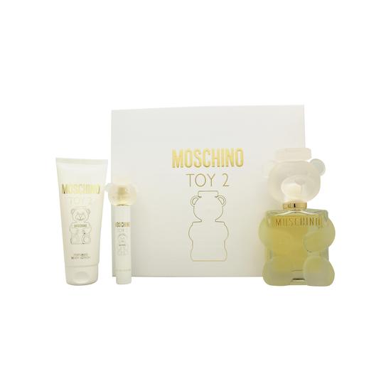 Moschino Toy 2 Gift Set 100ml Eau De Parfum + 10ml Eau De Parfum + 100ml Body Lotion