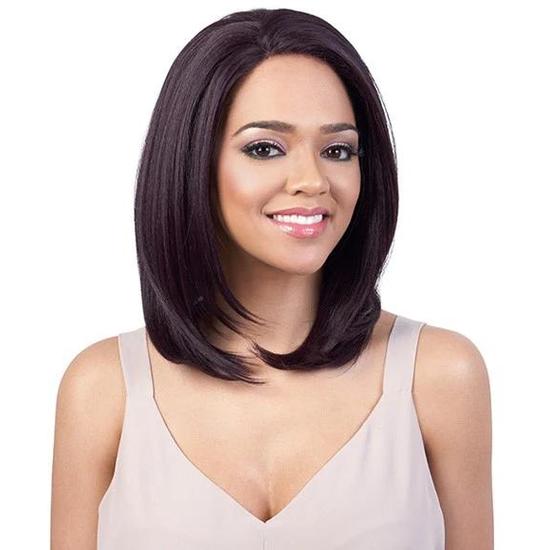 Motown Tress Lets Lace Synthetic L Bona Wig F1B/Emerald (Frost)