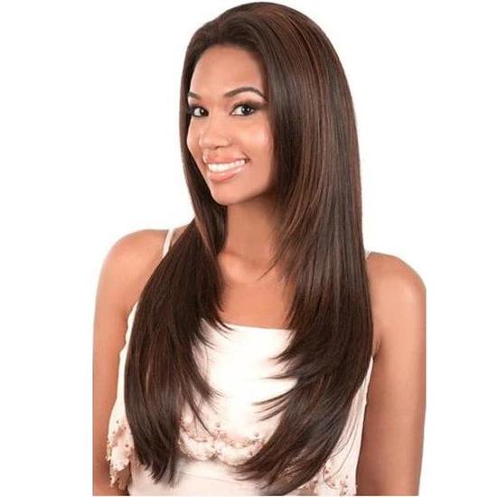 Motown Tress Lets Lace Synthetic L Daze Wig DX26/613 (Front To Back)