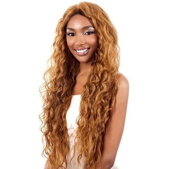 Motown Tress Lets Lace Synthetic L Stream Wig F1B/Purple (Frost)
