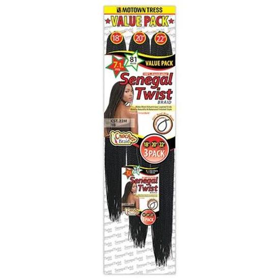 Motown Tress Synthetic CST 22m Senegal Twist Braid
