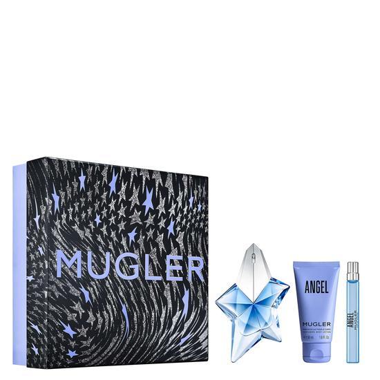 Mugler Angel 50ml Eau De Parfum + 50ml Body Lotion + 10ml Eau De Parfum Gift Set