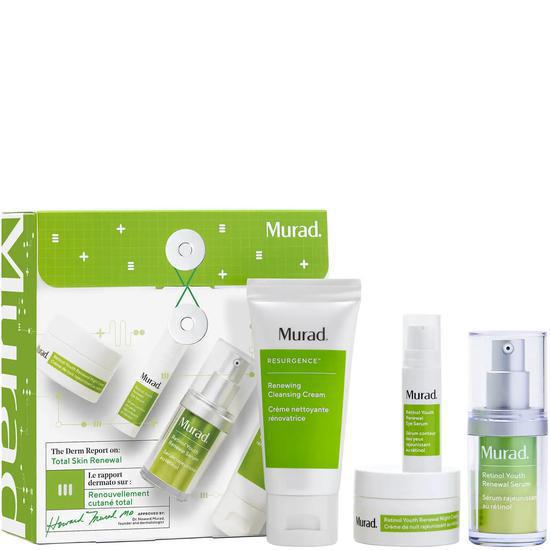 Murad The Derm Report On: Total Skin Renewal Cleansing Cream + Retinol Serum + Eye Serum + Night Cream