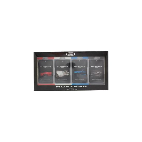 Mustang Ford Gift Set 20ml Red Eau De Toilette + 20ml White Eau De Toilette + 20ml Blue Eau De Toilette + 20ml Black Eau De Toilette