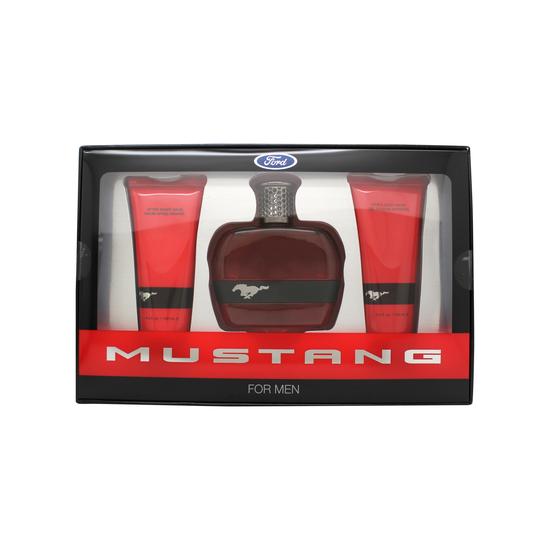 Mustang Gift Set 100ml Eau De Toilette + 100ml Aftershave Balm + 100ml Shower Gel