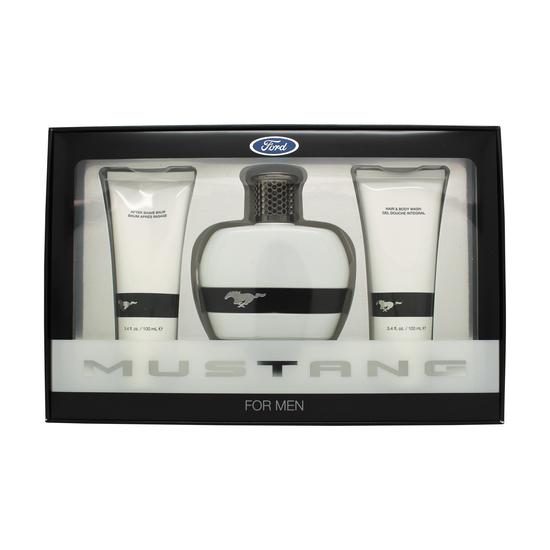 Mustang Gift Set 100ml Eau De Toilette + 100ml Aftershave Balm + 100ml Shower Gel