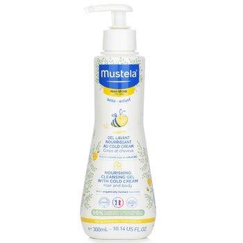 Mustela Nourishing Cleansing Gel With Cold Cream For Hair & Body For Dry Skin 300ml