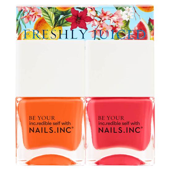 Nails Inc Freshly Juiced Top Coat Duo 14ml