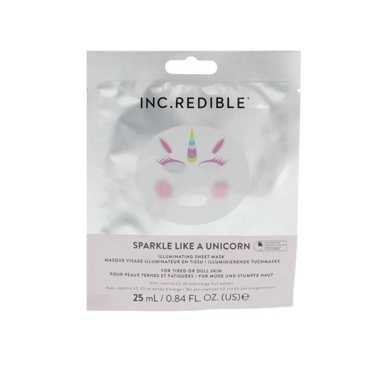 Nails Inc INC.redible Sparkle Like A Unicorn Illuminating Sheet Face Mask