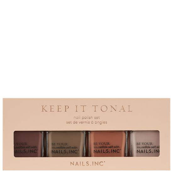 Nails Inc Keep It Tonal Nail Polish Set 14ml