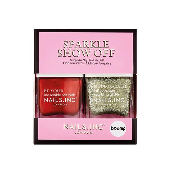 Nails Inc Sparkle Show Off Surprise Nail Polish Duo