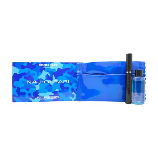 Naj Oleari Gift Set 14ml Wear The Volume Mascara + 8ml Oleo Gel Nail Lacquer 22 Red + Pouch