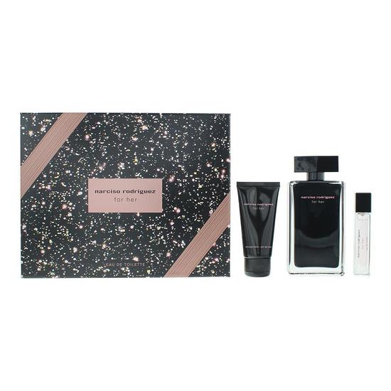 Narciso Rodriguez For Her Eau De Toilette Gift Set 100ml, 10ml + Body Lotion 50ml