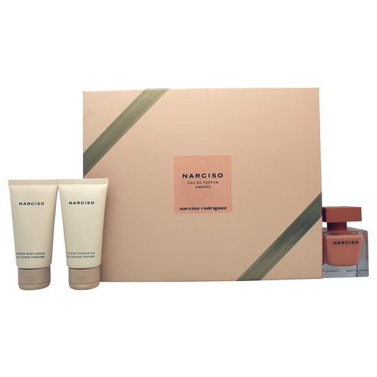 Narciso Rodriguez Narciso Ambree Gift Set 50ml Eau De Parfum + 50ml Body Lotion + 50ml Shower Gel