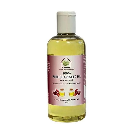 Natural Health Harmony Pure Grapeseed Cold Pressed Oil 250ml
