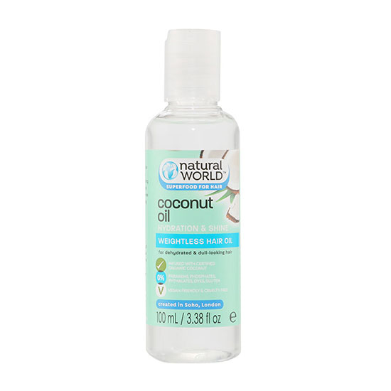 Natural World Coconut Milk Hair Treatment Oil Cosmetify