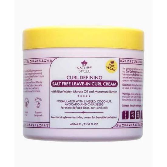 Nature Spell Curl Defining Salt Free Leave-In Curl Cream 400ml