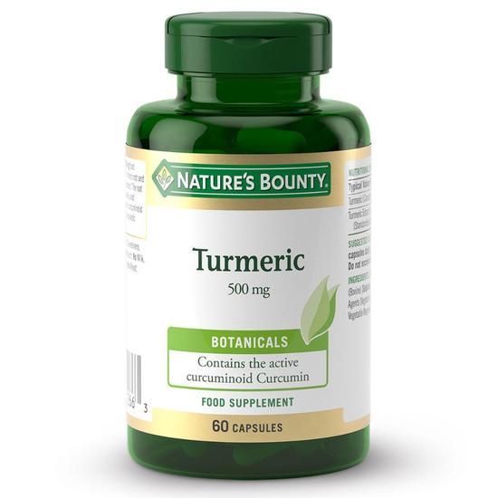 Nature's Bounty Turmeric 500mg Capsules 60 Capsules