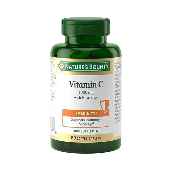 Nature's Bounty Vitamin C 1000mg With Rose Hips Caplets 60