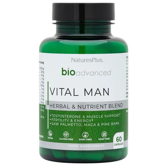 Nature's Plus BioAdvanced Vital Man Capsules 60 Capsules