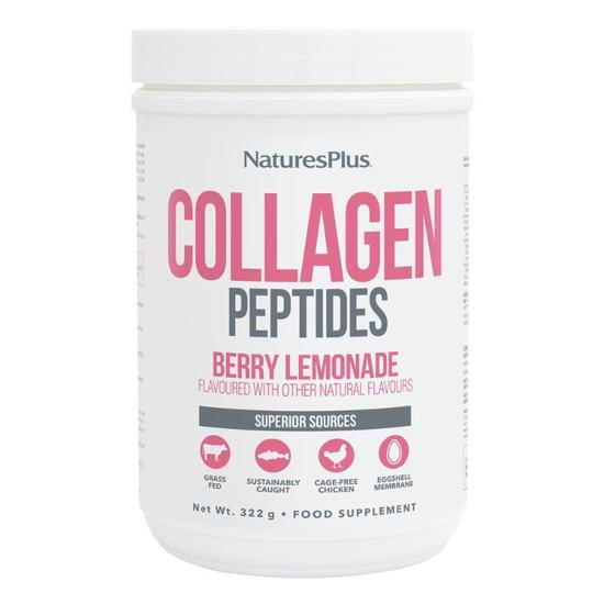 Nature's Plus Collagen Peptides Berry Lemonade