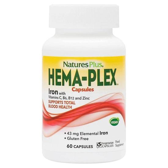 Nature's Plus Hema-plex Vegicaps 60 Vegicaps
