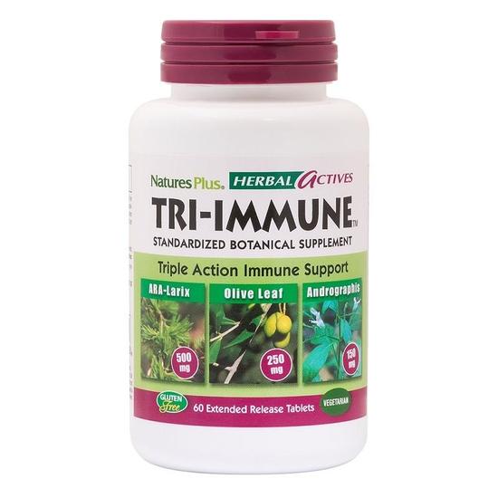 Nature's Plus Herbal Actives Tri-Immune Extended Release Tablets 60 Tablets