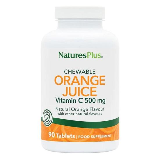 Nature's Plus Natures Plus Orange Juice C 500mg Chewable Tablets 90 Tablets