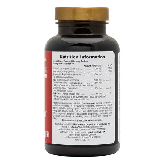 Nature's Plus Triple Strength Ultra Joint Glucosamine/Chondroitin/MSM With Celadrin Tablets