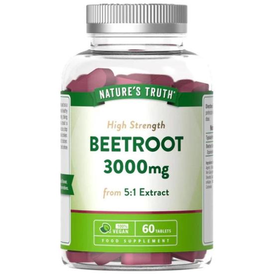 Nature's Truth Beetroot Extract 3000mg Tablets 60 Tablets