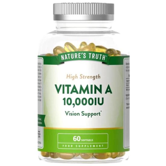 Nature's Truth High Strength Vitamin A 10, 000iu Softgels 60 Softgels