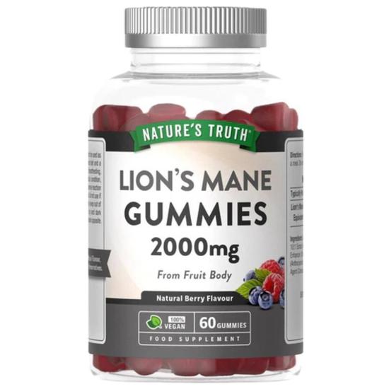 Nature's Truth Lion's Mane 2000mg Berry Gummies 60 Gummies