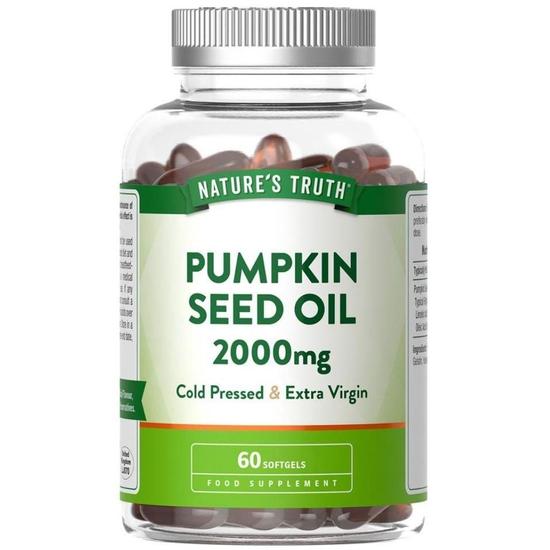 Nature's Truth Pumpkin Seed Oil 2000mg Softgels 60 Softgels