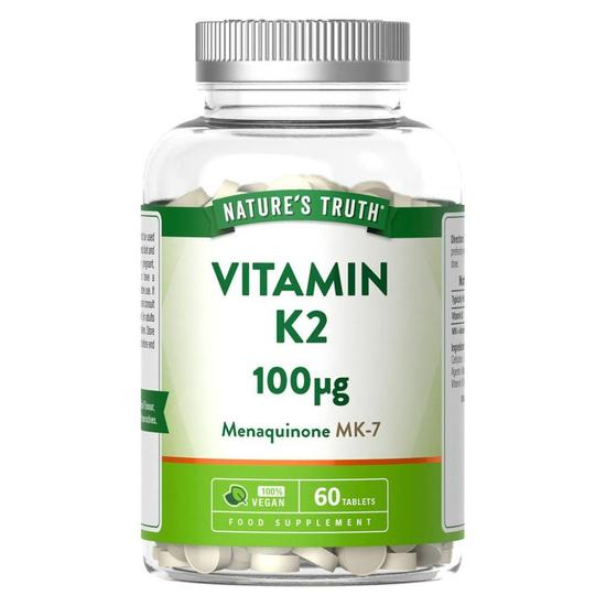 Nature's Truth Vitamin K2 100ug Tablets 60 Tablets