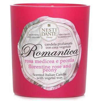 Nesti Dante Scented Italian Candle Romantica Florentine Rose & Peony 160g