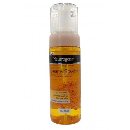 Neutrogena Clear & Soothe Neutrogena Mousse Cleanser Pump Oil Free For Spot Prone Skin 150ml