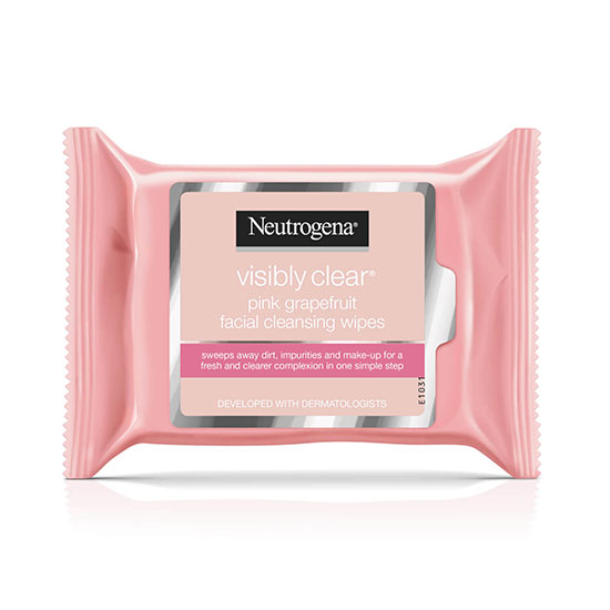 Neutrogena Pink Grapefruit Medicated Facial Wipes