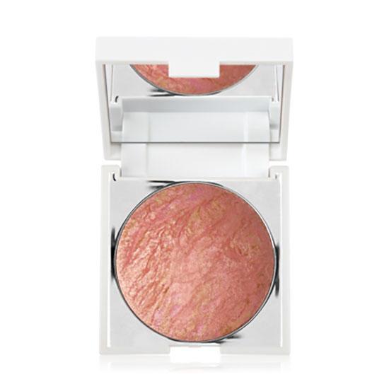 New CID Cosmetics I Glow Compact Blushing Shimmer Powder With Mirror Coral Crush