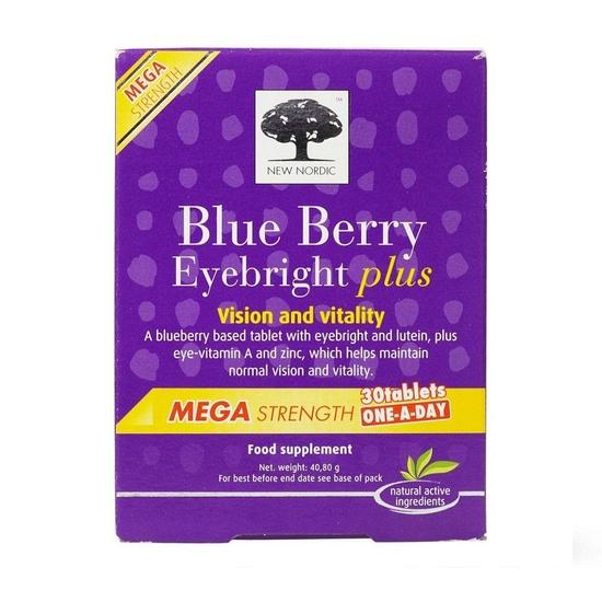 New Nordic Blue Berry Mega Strength Capsules 30 Capsules