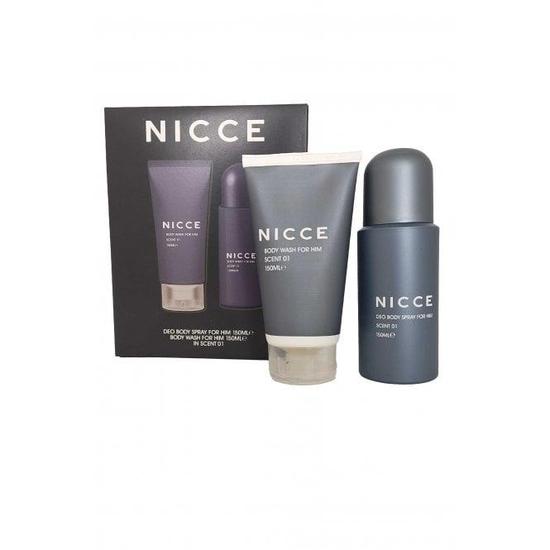 Nicce For Men Set : Body Wash 150ml & Deo Body Spray 150ml