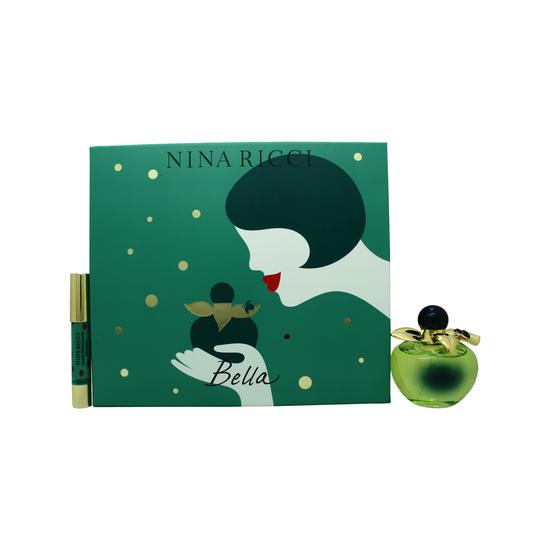 Nina Ricci Bella Gift Set 80ml Eau De Toilette + 4g Red Lipstick