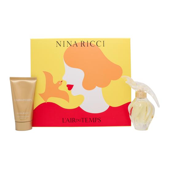 Nina Ricci L'air Du Temps Gift Set 50ml Eau De Toilette + 75ml Body Lotion