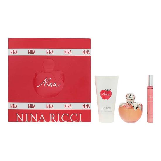 Nina Ricci Nina Eau De Toilette 50ml, 10ml + Body Lotion 75ml Gift Set