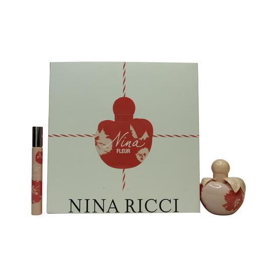 Nina Ricci Nina Gift Set 80ml Eau De Toilette + 75ml Body Lotion + 10ml Eau De Toilette Rollerball