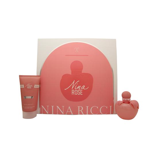 Nina Ricci Nina Rose Gift Set 50ml Eau De Toilette + 75ml Body Lotion