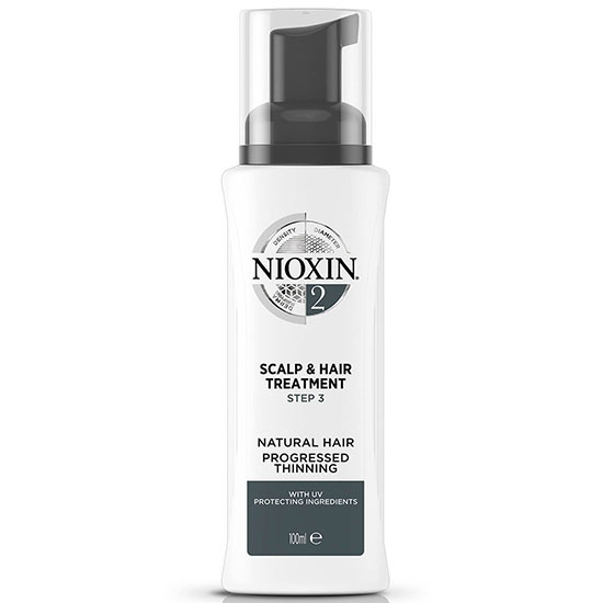 Nioxin 3 Part System 2 Scalp & Hair Treatment For Natural Hair With Progressed Thinning