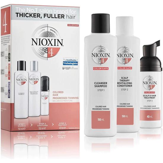 Nioxin 3-Part System 4 Coloured Hair with Progressed Thinning Hair Treatment